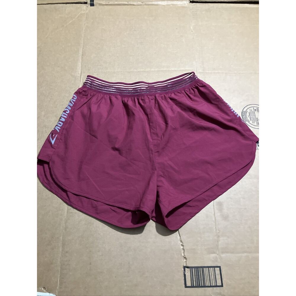 Gymshark Women's Athletic Shorts in Burgundy